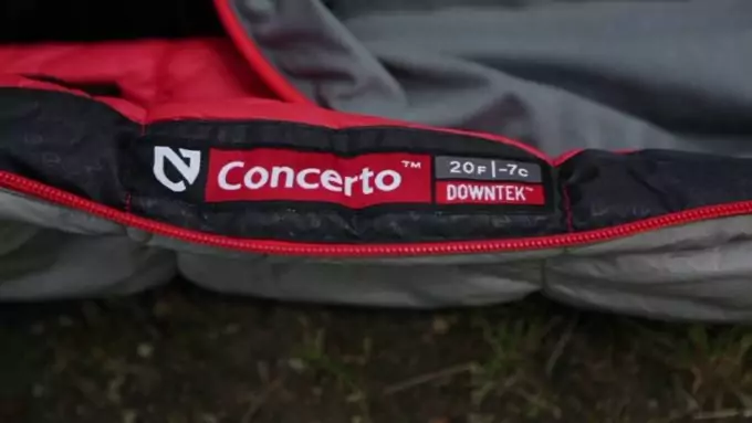 Close-up image of NEMO Concerto Sleeping Bag