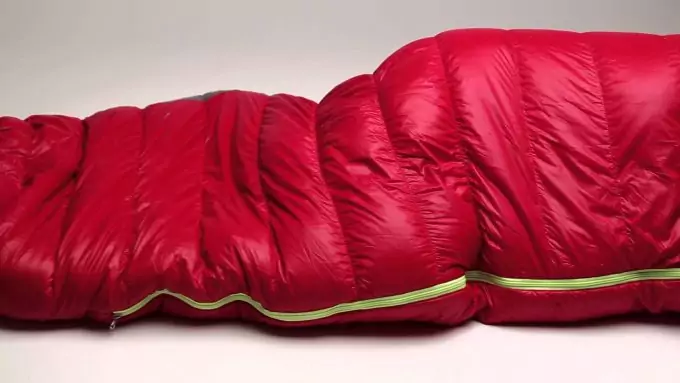 Image showing a Nemo Fusion Hybrid Sleeping Bag on a table