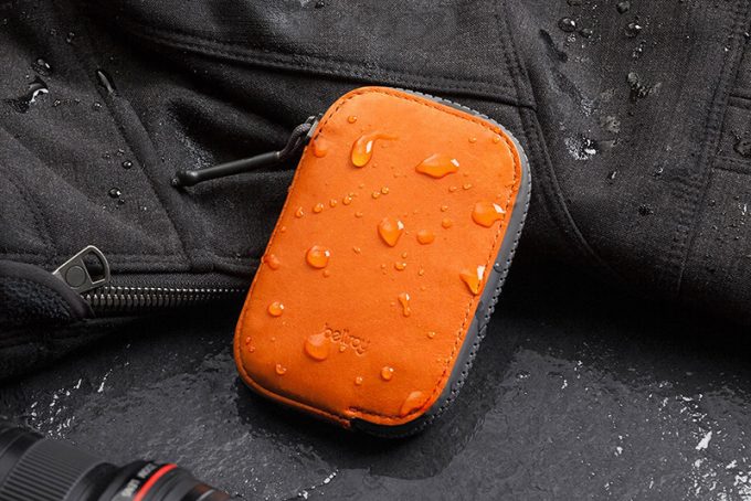 waterproof wallet in storm
