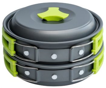 MalloMe 10-Piece Camping Cookware Mess Kit