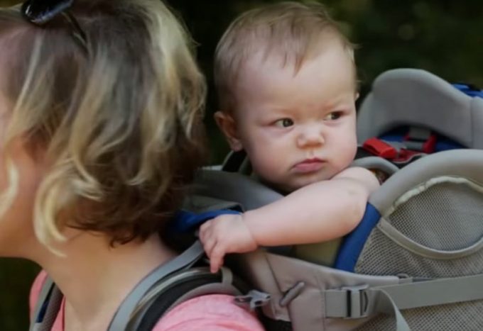 baby in child carrier