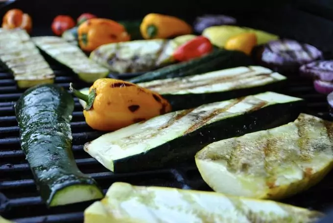 grilling vegetables