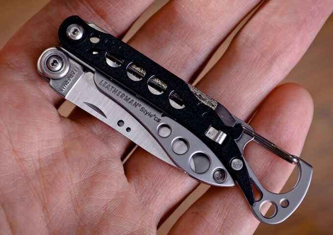 lightweight multitool in hand