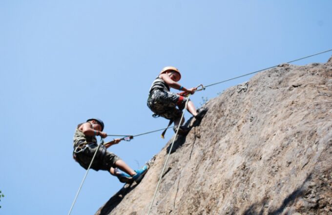 rock climbing