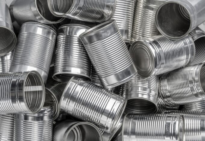 tin cans without labels