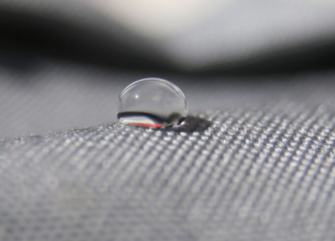 waterdrop on cloth