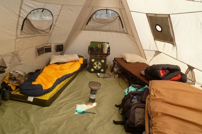 Tent Heating with Catalytic Heater